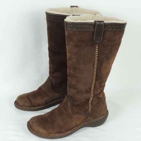 UGG 5676 Swell Tall Boots Women's Size 7 Brown Steampunk Dark Academia - Picture 3 of 8
